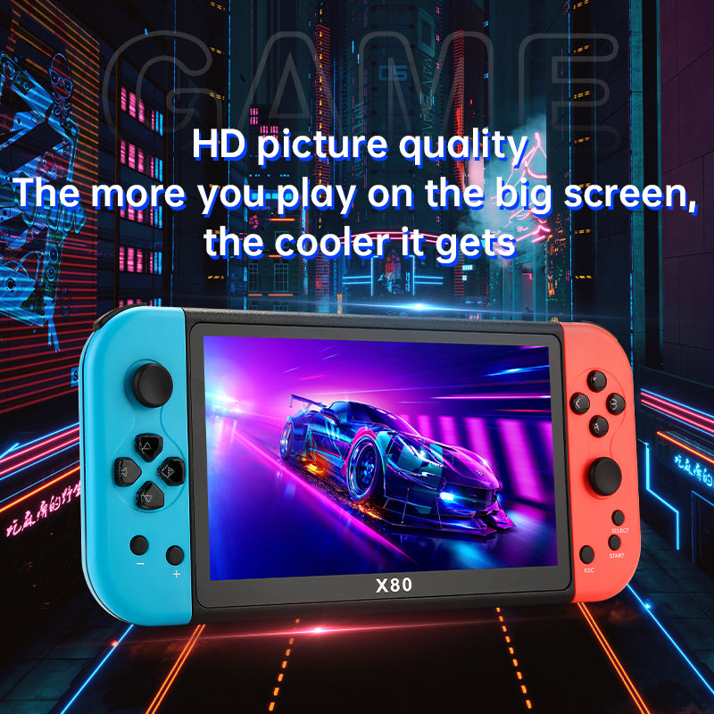 X80 7.0 inch HD Screen Handheld Game Console 20000 Games Video Game Console X80 7.0 inch HD Screen Handheld Game Console 20000 Games Video Game Console